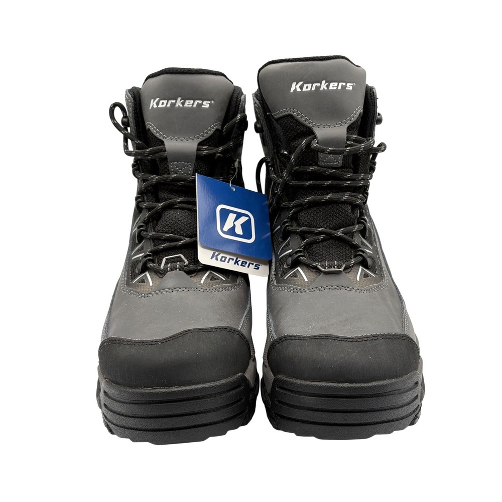 Korkers Tundra Ridge Winter Boots Mens 9.5 Gray New Waterproof Thinsulate 200g